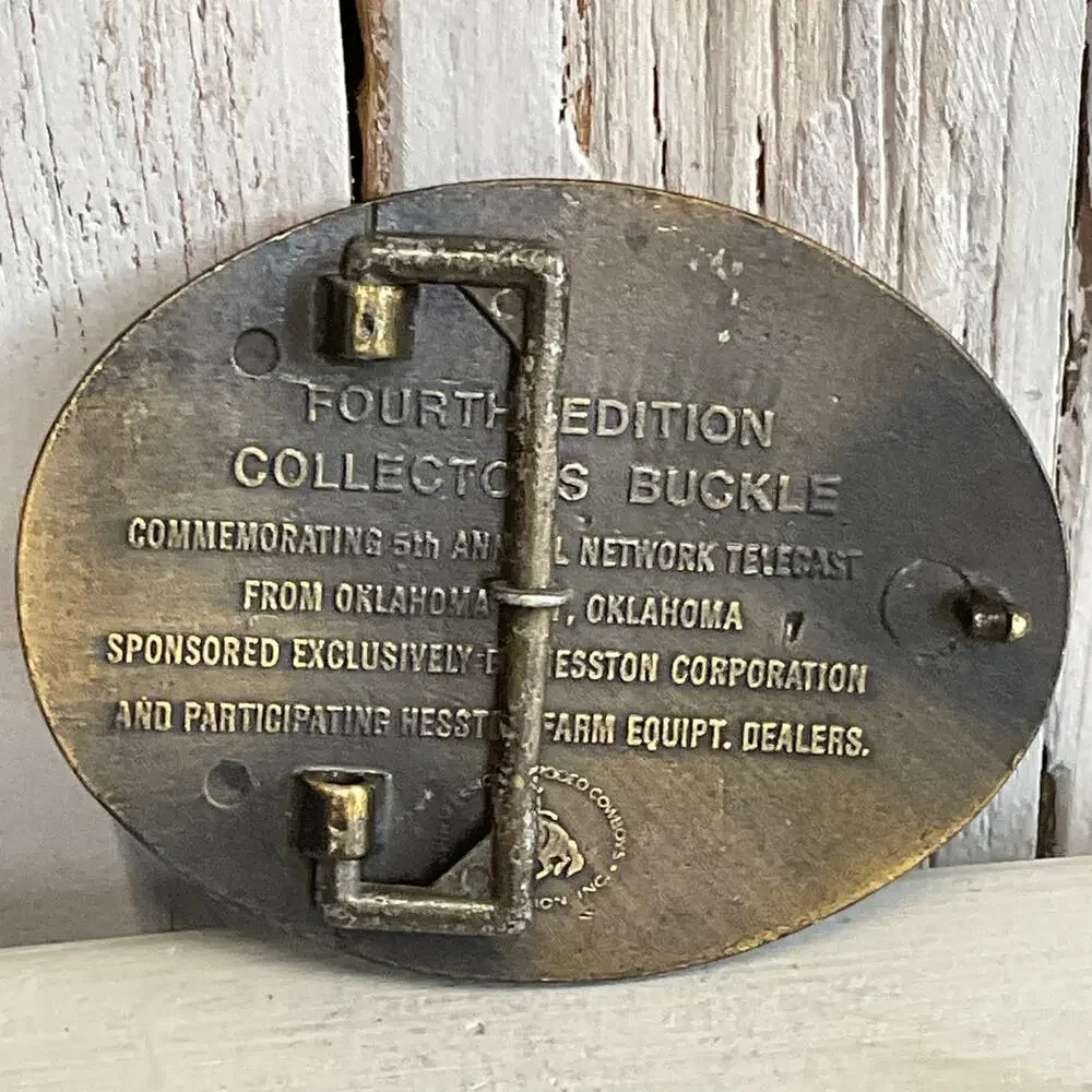 1978 National Finals Rodeo Hesston Belt Buckle‎ 4th Edition Oklahoma City OK